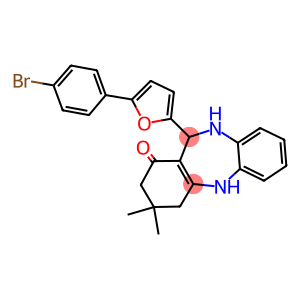 11-[5-(4-bromophenyl)-2-furyl]-3,3-dimethyl-2,3,4,5,10,11-hexahydro-1H-dibenzo[b,e][1,4]diazepin-1-one