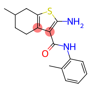 2-AMINO-6-METHYL-N-(2-METHYLPHENYL)-4,5,6,7-TETRAHYDRO-1-BENZOTHIOPHENE-3-CARBOXAMIDE