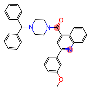 3-{4-[(4-benzhydryl-1-piperazinyl)carbonyl]-2-quinolinyl}phenyl methyl ether