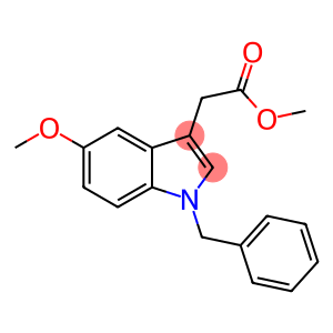 1H-Indole-3-acetic acid, 5-methoxy-1-(phenylmethyl)-, methyl ester