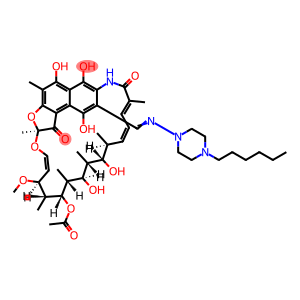 Rifamycin, 3-[[(4-hexyl-1-piperazinyl)imino]methyl]- (9CI)