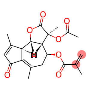 2-Methylpropenoic acid [4-acetoxy-2,3,3a,4,5,7,9a,9b-octahydro-3,6,9-trimethyl-2,7-dioxoazuleno[4,5-b]furan-3-yl] ester