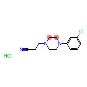 4-(3-chlorophenyl)piperazine-1-propiononitrile monohydrochloride