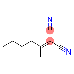 Propanedinitrile, 2-(1-methylpentylidene)-