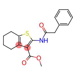 methyl 2-[(phenylacetyl)amino]-4,5,6,7-tetrahydro-1-benzothiophene-3-carboxylate