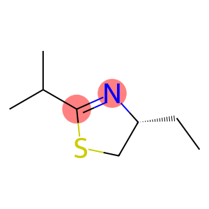 Thiazole, 4-ethyl-4,5-dihydro-2-(1-methylethyl)-, (4R)- (9CI)