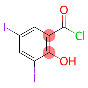 2-hydroxy-3,5-diiodobenzoyl chloride