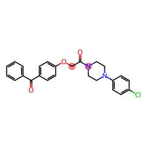 Ethanone, 2-(4-benzoylphenoxy)-1-[4-(4-chlorophenyl)-1-piperazinyl]-