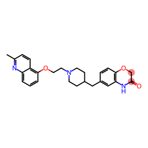 2H-1,4-Benzoxazin-3(4H)-one, 6-[[1-[2-[(2-methyl-5-quinolinyl)oxy]ethyl]-4-piperidinyl]methyl]-