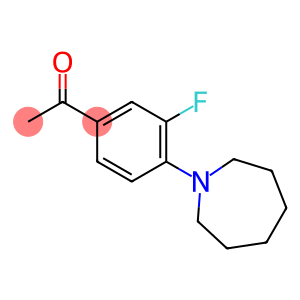 1-[4-(1-azepanyl)-3-fluorophenyl]ethanone