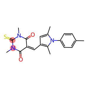 5-{[2,5-dimethyl-1-(4-methylphenyl)-1H-pyrrol-3-yl]methylene}-1,3-dimethyl-2-thioxodihydro-4,6(1H,5H)-pyrimidinedione