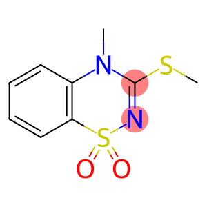 4-methyl-3-methylsulfanyl-1λ6,2,4-benzothiadiazine 1,1-dioxide