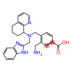 4-((((1H-benzo[d]iMidazole-2-yl)Methyl)(5,6,7,8-tetrahydroquinolin-8-yl)aMino)Methyl)-3-(aMinoMethyl)benzoic acid