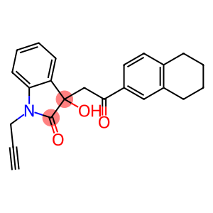 2H-Indol-2-one, 1,3-dihydro-3-hydroxy-3-[2-oxo-2-(5,6,7,8-tetrahydro-2-naphthalenyl)ethyl]-1-(2-propyn-1-yl)-