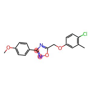 5-[(4-chloro-3-methylphenoxy)methyl]-3-(4-methoxyphenyl)-1,2,4-oxadiazole