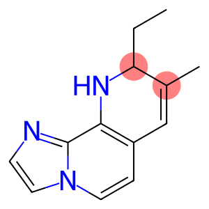 Imidazo[1,2-h][1,7]naphthyridine, 9-ethyl-9,10-dihydro-8-methyl- (9CI)