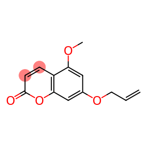 2H-1-Benzopyran-2-one, 5-methoxy-7-(2-propen-1-yloxy)-