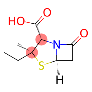 4-Thia-1-azabicyclo[3.2.0]heptane-2-carboxylicacid,3-ethyl-3-methyl-7-oxo-,(2S,3S,5R)-(9CI)