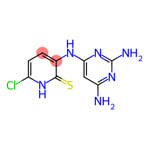 2(1H)-Pyridinethione, 6-chloro-3-[(2,6-diamino-4-pyrimidinyl)amino]-