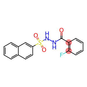 Benzoic acid, 2-fluoro-, 2-(2-naphthalenylsulfonyl)hydrazide