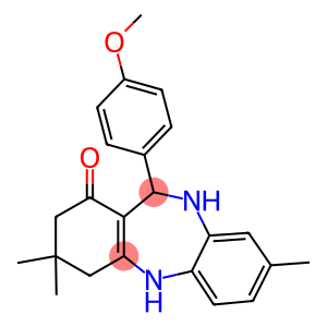 11-(4-methoxyphenyl)-3,3,8-trimethyl-2,3,4,5,10,11-hexahydro-1H-dibenzo[b,e][1,4]diazepin-1-one