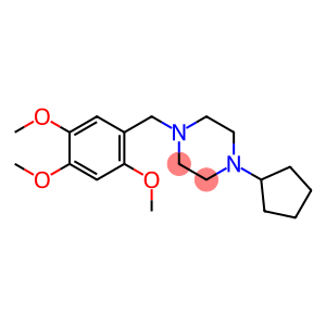 1-cyclopentyl-4-(2,4,5-trimethoxybenzyl)piperazine