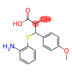 [R-(R*,R*)]-3-[(o-aminophenyl)thio]-3-(p-methoxyphenyl)lactic acid