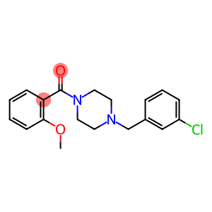 1-(3-chlorobenzyl)-4-(2-methoxybenzoyl)piperazine