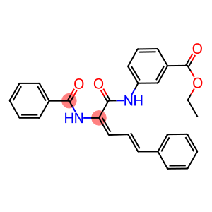 ethyl 3-{[2-(benzoylamino)-5-phenyl-2,4-pentadienoyl]amino}benzoate