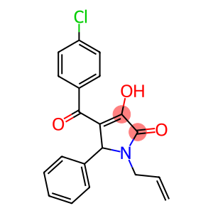 1-allyl-4-(4-chlorobenzoyl)-3-hydroxy-5-phenyl-1,5-dihydro-2H-pyrrol-2-one