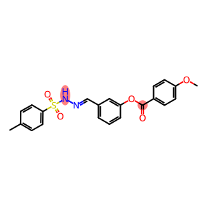 3-{2-[(4-methylphenyl)sulfonyl]carbohydrazonoyl}phenyl 4-methoxybenzoate