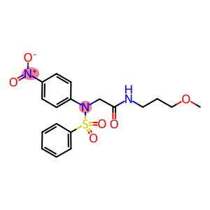 2-[4-nitro(phenylsulfonyl)anilino]-N-(3-methoxypropyl)acetamide