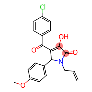 1-allyl-4-(4-chlorobenzoyl)-3-hydroxy-5-(4-methoxyphenyl)-1,5-dihydro-2H-pyrrol-2-one