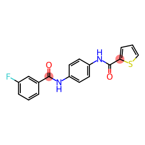 N-{4-[(3-fluorobenzoyl)amino]phenyl}-2-thiophenecarboxamide