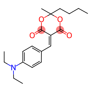 2-butyl-5-[4-(diethylamino)benzylidene]-2-methyl-1,3-dioxane-4,6-dione