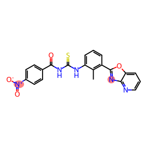 N-{4-nitrobenzoyl}-N'-(2-methyl-3-[1,3]oxazolo[4,5-b]pyridin-2-ylphenyl)thiourea