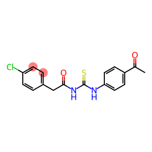 N-(4-acetylphenyl)-N'-[(4-chlorophenyl)acetyl]thiourea