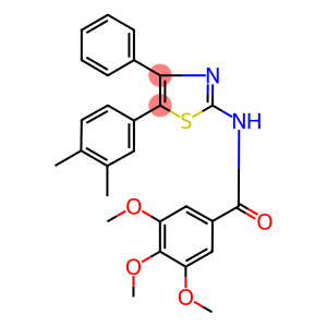 N-[5-(3,4-dimethylphenyl)-4-phenyl-1,3-thiazol-2-yl]-3,4,5-trimethoxybenzamide