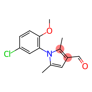 1-(5-CHLORO-2-METHOXYPHENYL)-2,5-DIMETHYL-1H-PYRROLE-3-CARBOXALDEHYDE