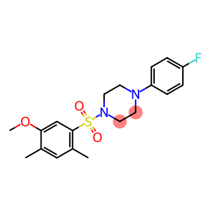 1-(4-fluorophenyl)-4-((5-methoxy-2,4-dimethylphenyl)sulfonyl)piperazine