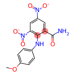 3,5-bisnitro-2-(4-methoxyanilino)benzamide