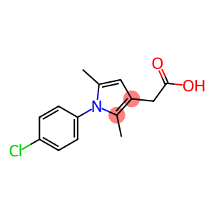 1H-Pyrrole-3-acetic acid, 1-(4-chlorophenyl)-2,5-dimethyl-