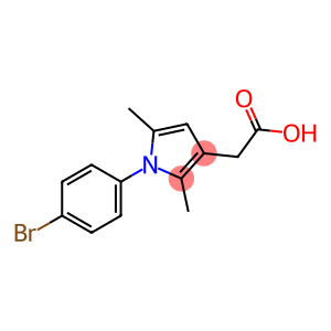 1H-Pyrrole-3-acetic acid, 1-(4-bromophenyl)-2,5-dimethyl-