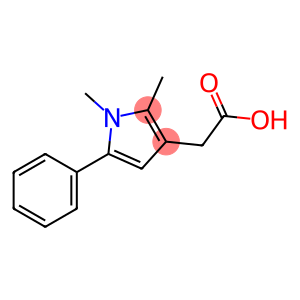 2-(1,2-dimethyl-5-phenyl-pyrrol-3-yl)acetic acid