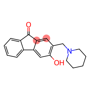 9H-Fluoren-9-one, 3-hydroxy-2-(1-piperidinylmethyl)-