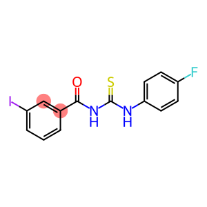 Benzamide, N-[[(4-fluorophenyl)amino]thioxomethyl]-3-iodo-