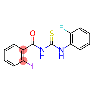 Benzamide, N-[[(2-fluorophenyl)amino]thioxomethyl]-2-iodo-