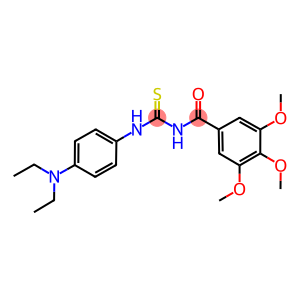 N-[4-(diethylamino)phenyl]-N'-(3,4,5-trimethoxybenzoyl)thiourea