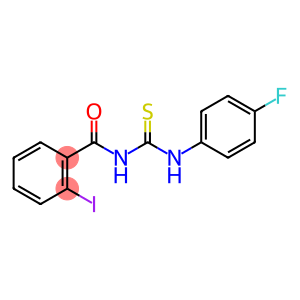 Benzamide, N-[[(4-fluorophenyl)amino]thioxomethyl]-2-iodo-