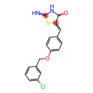 5-{4-[(3-chlorobenzyl)oxy]benzylidene}-2-imino-1,3-thiazolidin-4-one